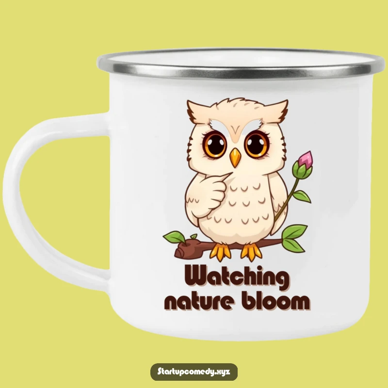 Funny Owl Gardener Camping Mug - Brew Wisdom in Nature!