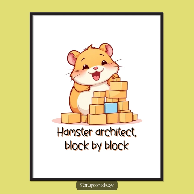 Funny Free Printable Hamster Wall Art - Creative Building Downloadable Decor