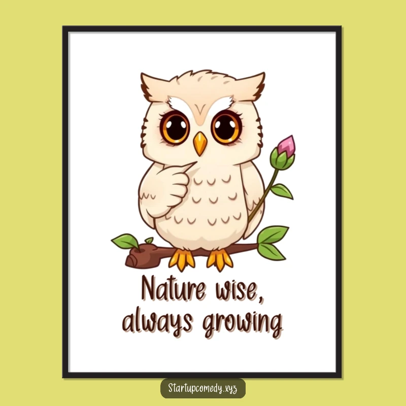 Free Printable Wall Art: Wise Owl Cultivating Ideas Funny Decor