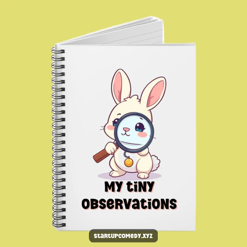 Funny Bunny Detective Notebook - Record Your Observations!