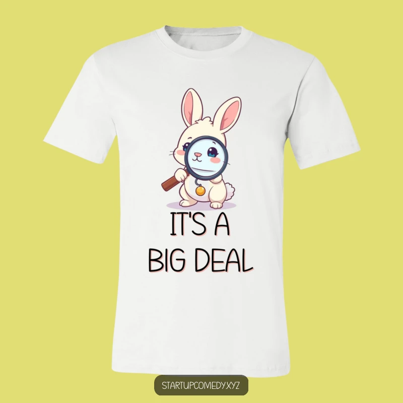 Funny Bunny Investigator T-Shirt - Bold Explorer Tee for the Curious!